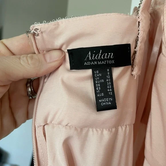 Aidan Mattox chiffon gown size 8 - Picture 4 of 8